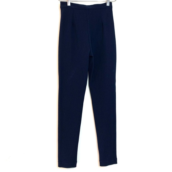 Vintage Serge Azar Navy Pants Paris France - Picture 2 of 15